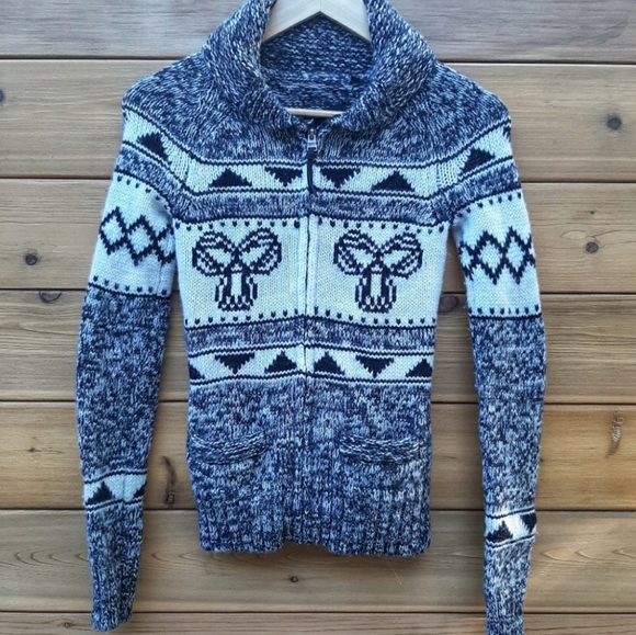 TNA Sweaters - TNA Sea to Sky Sweater Lambswool Full Zip Cardigan